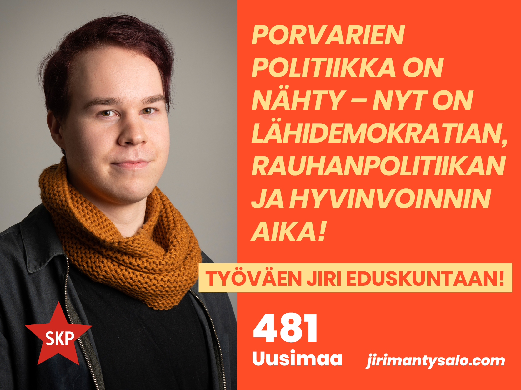 Jiri Mäntysalo eduskuntavaalit 2023