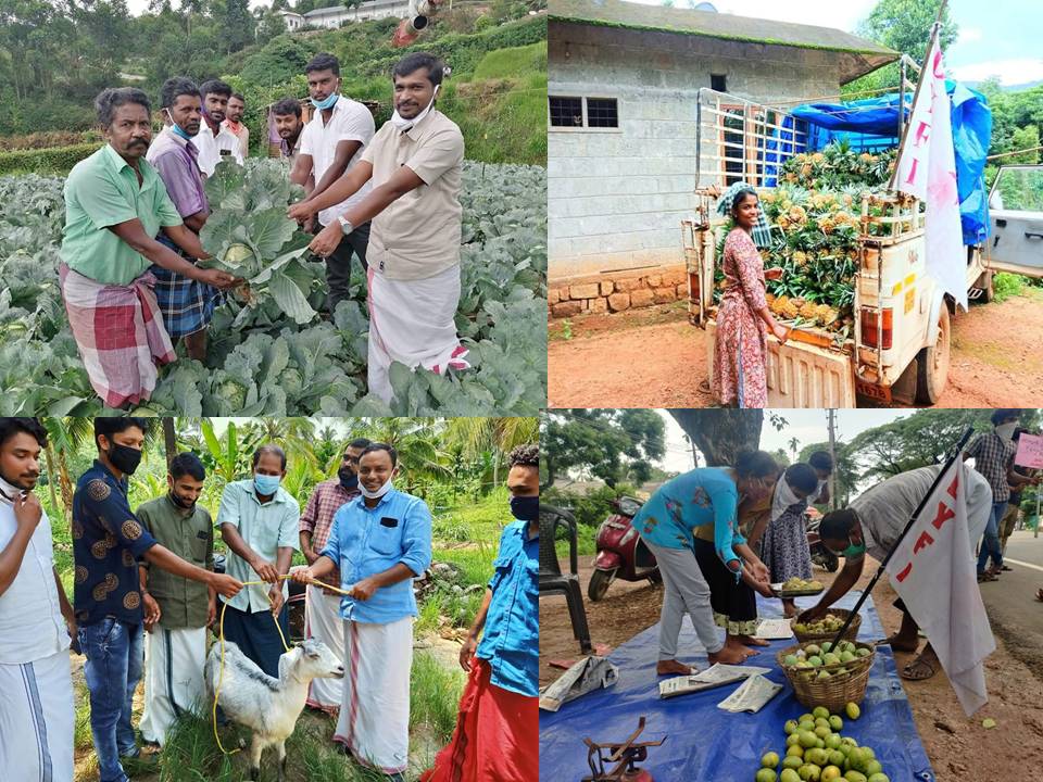 DIFY:n tukemia pienviljelijöitä eri puolilta Keralaa