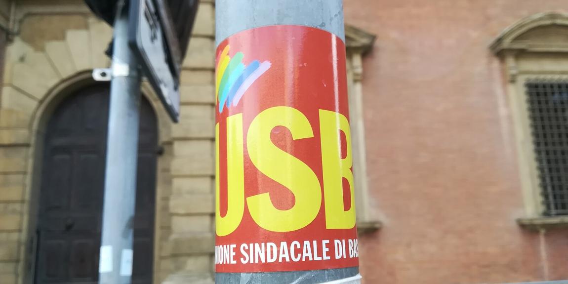 USB Unione Sindacale di Base on italialainen itsenäinen ammattiliitto, joka puolustaa työntekijöiden oikeuksia ja yhteiskunnallista oikeudenmukaisuutta. Kuva: SIG SG 510 – CC0 1.0