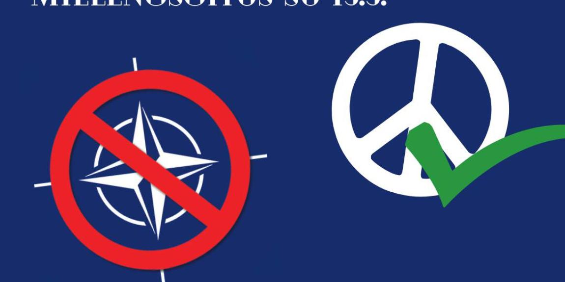 Ei Natolle kyllä rauhalle mielenosoitus 15.5.2022