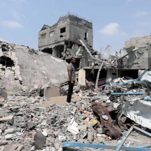 Gazaa Israelin iskujen jäljiltä