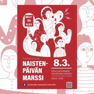 Naistenpäivän marssi Tampere 2024