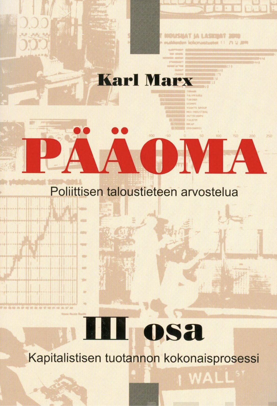 Karl Marx Pääoma osa 3 kirjan kansi TA-tieto