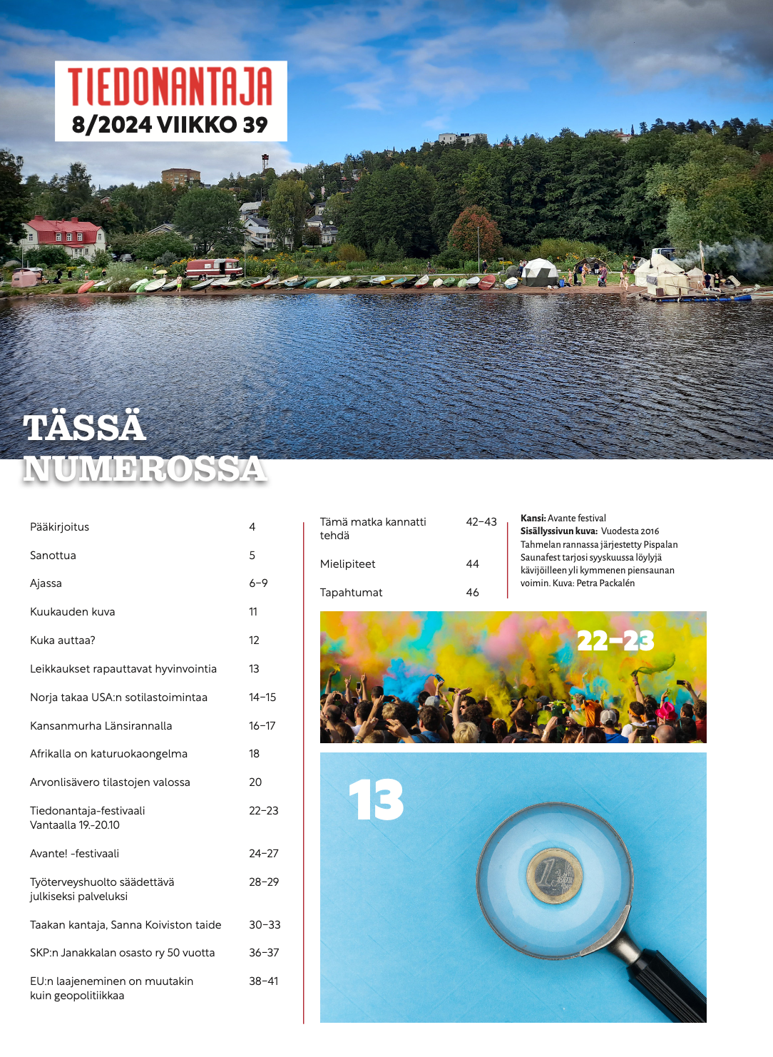 Tiedonantaja sisältö numerossa 08 2024