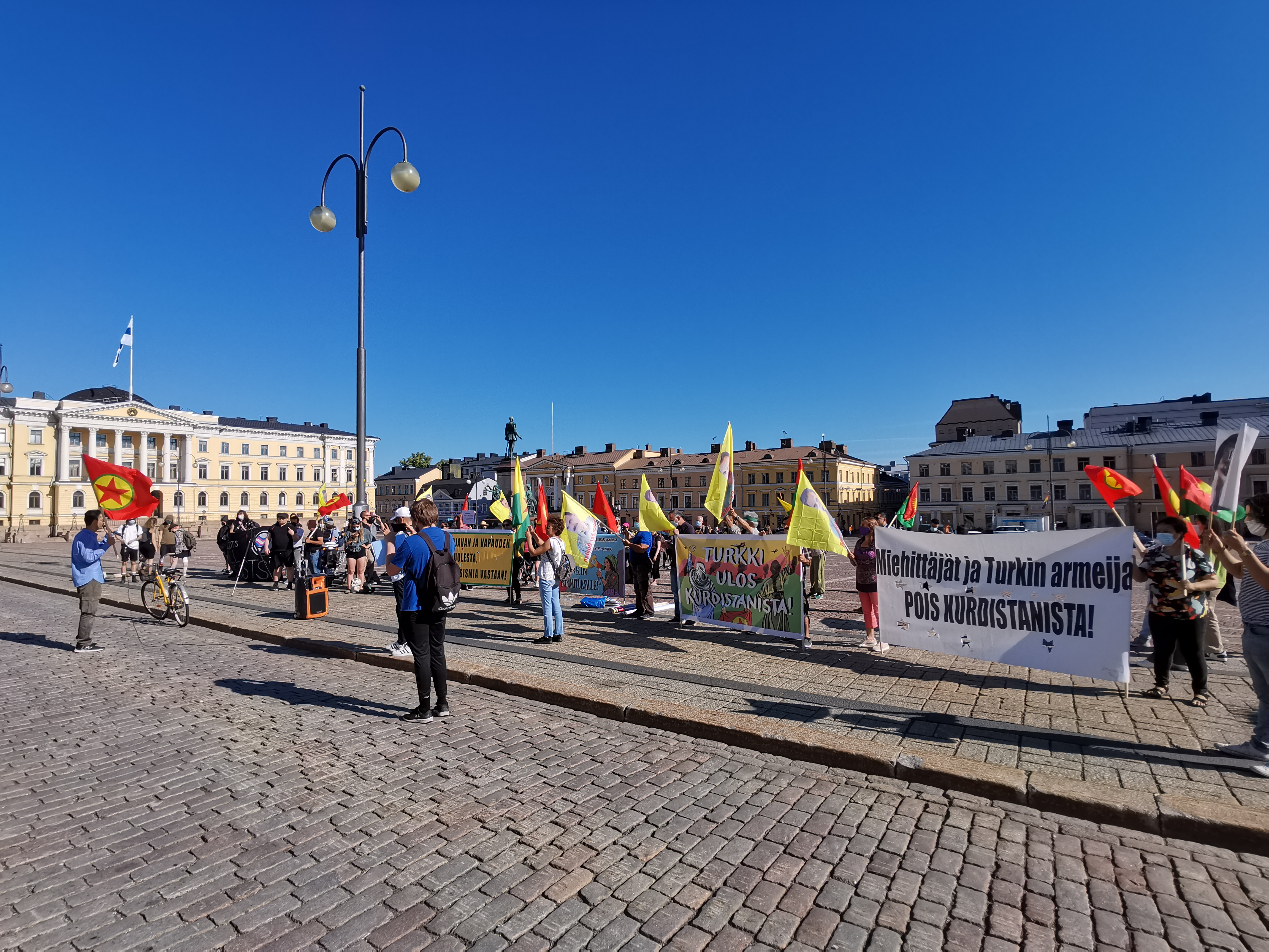 Turkki ulos Kurdistanista mielenosoitus Helsinki 3.7.2021 kuva 2 Jiri Mäntysalo