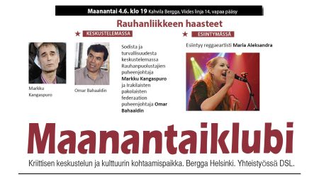 Maanantaiklubi 4.6.2018 Bergga Helsinki