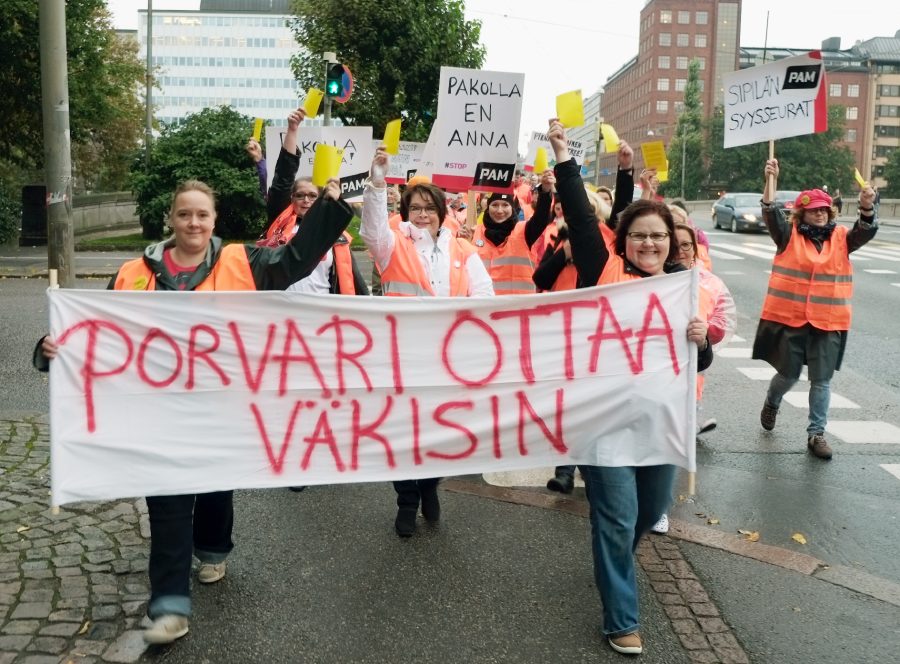 Pamilaiset valmiina toimintaan työehtojensa puolesta