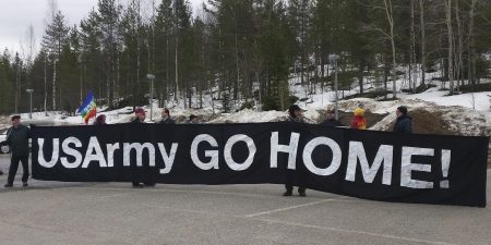 USA amr go home Rovaniemi 2017 kuva Petra Packalén