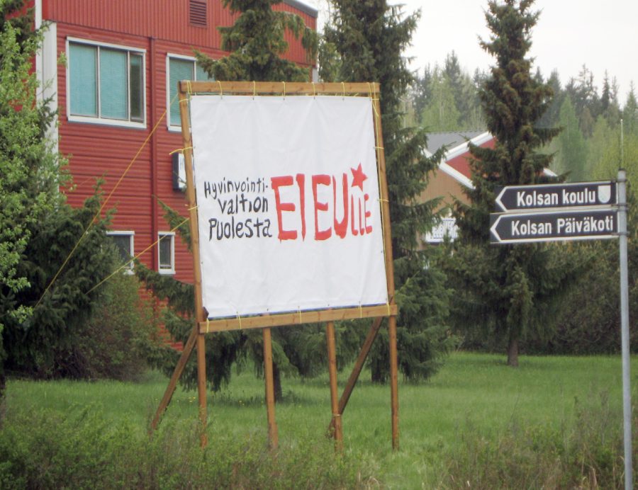 Hyvinvointivaltion puolesta ei EUlle