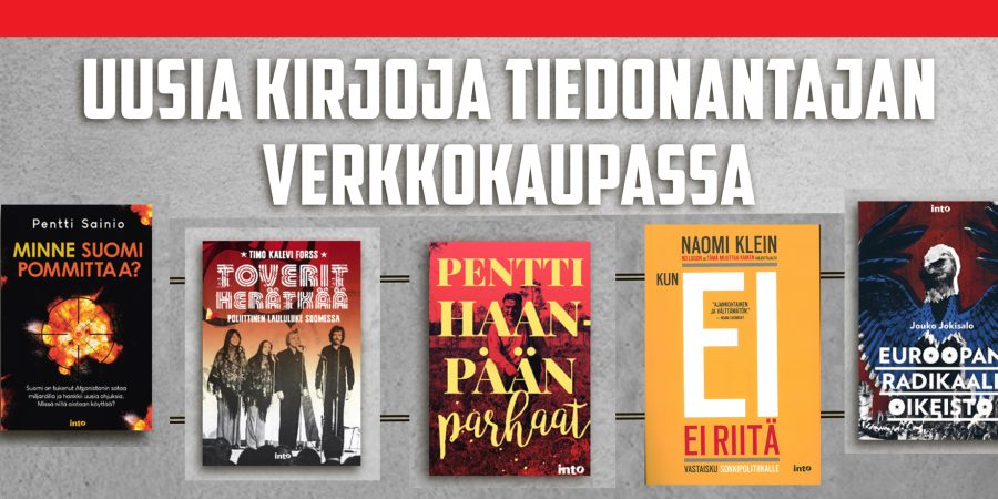 Uusia kirjoja Tiedonantajan verkkokaupasta