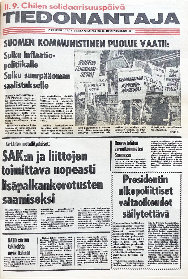 Tiedonantaja 70-luvulla