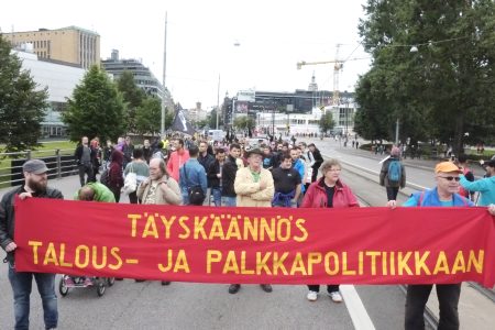 Joukkovoiman mielenosoitus 2018.
