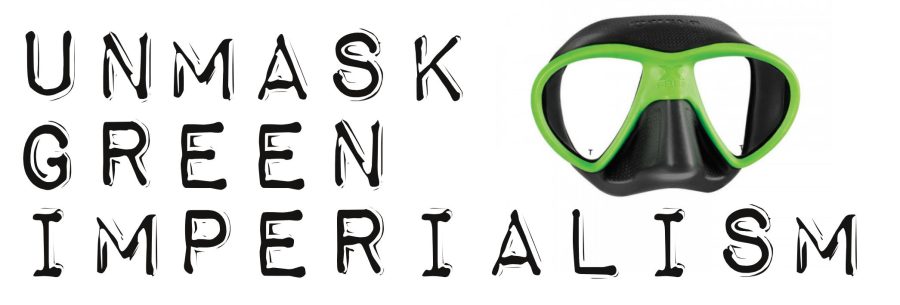unmask green imperialism logo