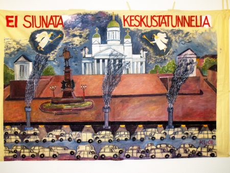 keskustatunneli banderolli
