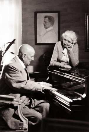 Jean Sibelius ja Aino Sibelius.