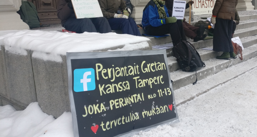 Ilmastolakot Tampereella kuva Petra Packalén