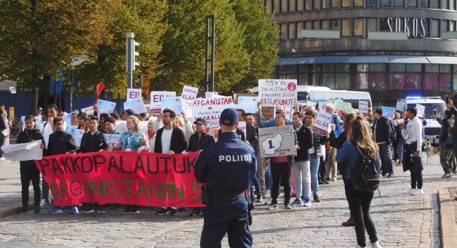 Mielenosoitus Helsingissä