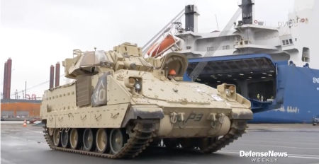 USA:n tankki saapuu Saksaan Defender Europe 2021 -sotaharjoitukseen