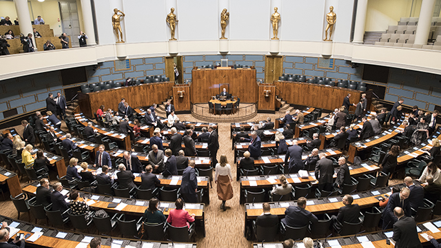 Kuva Suomen eduskunnasta