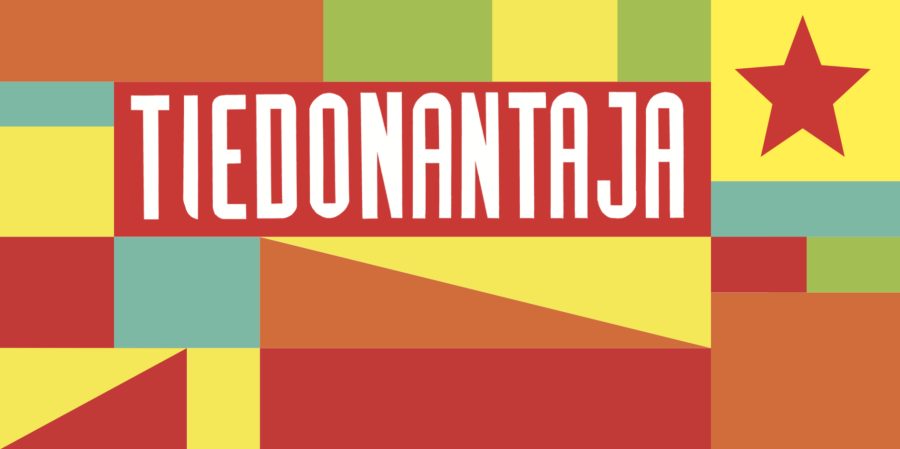 Tiedonantajan leikattu banderolli 2020