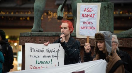 Ei hävittäjille Helsinki 28.10.2021 Kuva Emma Grönqvist