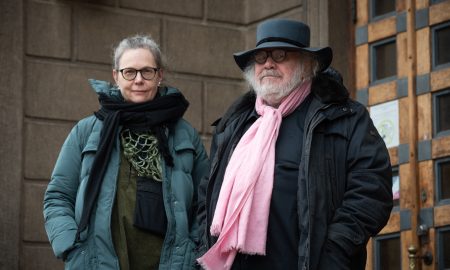 Mia Öhman ja Velipekka Makkonen Katson neuvostoelokuvaa kuva Emma Grönqvist