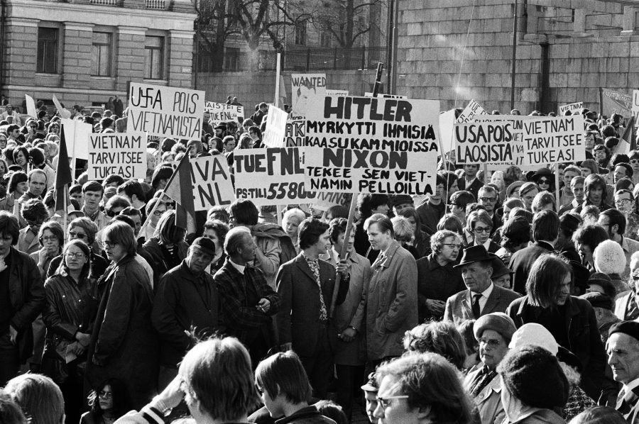Vietnamisodan vastainen mielenosoitus Helsingissä