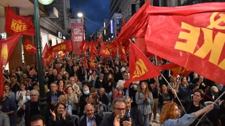 KKE vaalimielenosoitus 16.5.2023 kuva KKE
