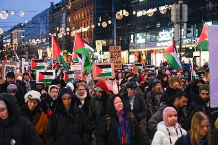 Tulitauko Gazaan mielenosoitus HKI 19.11.2023 kuva Emma Grönqvist
