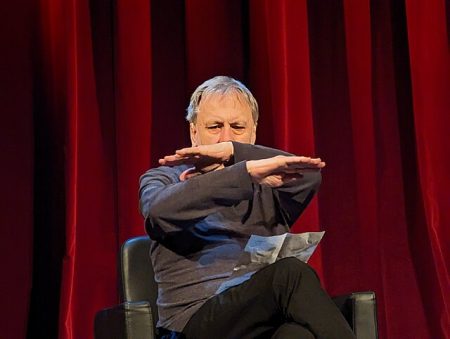Slavoj Žižek on ollut myös poliittisesti aktiivinen Slovenian demokraattisen liikkeen parissa ja on esiintynyt lukuisilla kansainvälisillä foorumeilla. Kuva Cory Doctorow CCO 2.0.