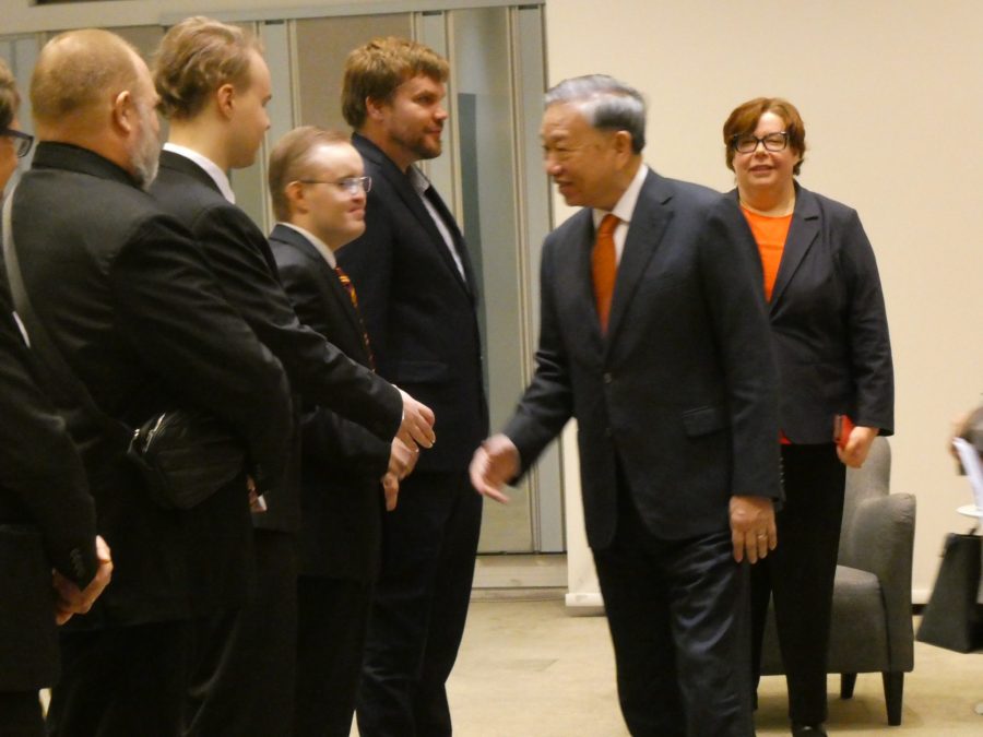 Vietnamin kommunistisen puolueen pääsihteeri tapasi SKP n tovereita Helsingissä 22.10.2025 Kuva Toivo Koivisto