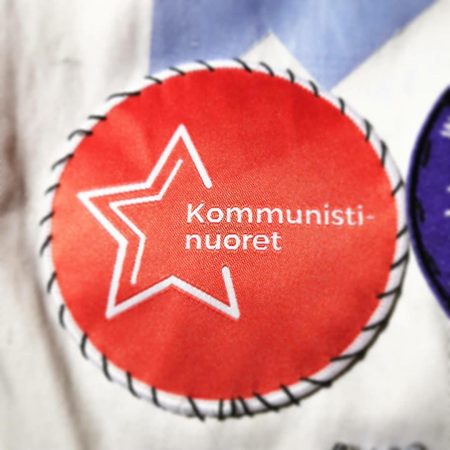 kommunistinuoret haalarimerkki