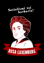 rosa luxemburg tiedonantaja musta pohja