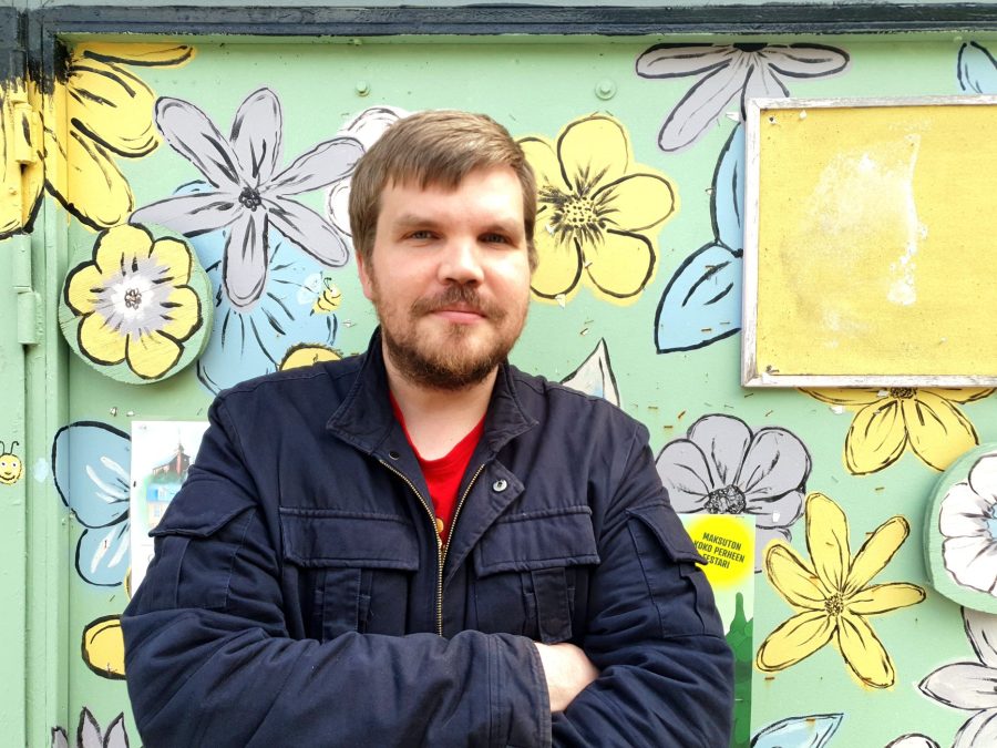 SKPn pääsihteerin Heikki Ekmanin mukaan fasismin vastustaminen on demokraattisen yhteiskunnan tukipilari. Kuva JP (Juha Pekka) Väisänen