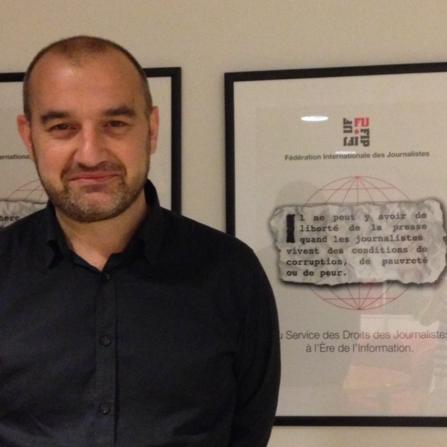 Anthony Bellager  on  kansainvälisen journalistiliitto IFJ n puheenjohtaja. Kuva Anthony Bellager CCO 4.0