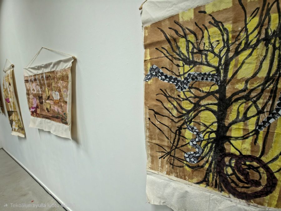 Kuvataiteilija Anu Nirkon näyttely Kalasatamassa kuva JP (Juha Pekka) Väisänen