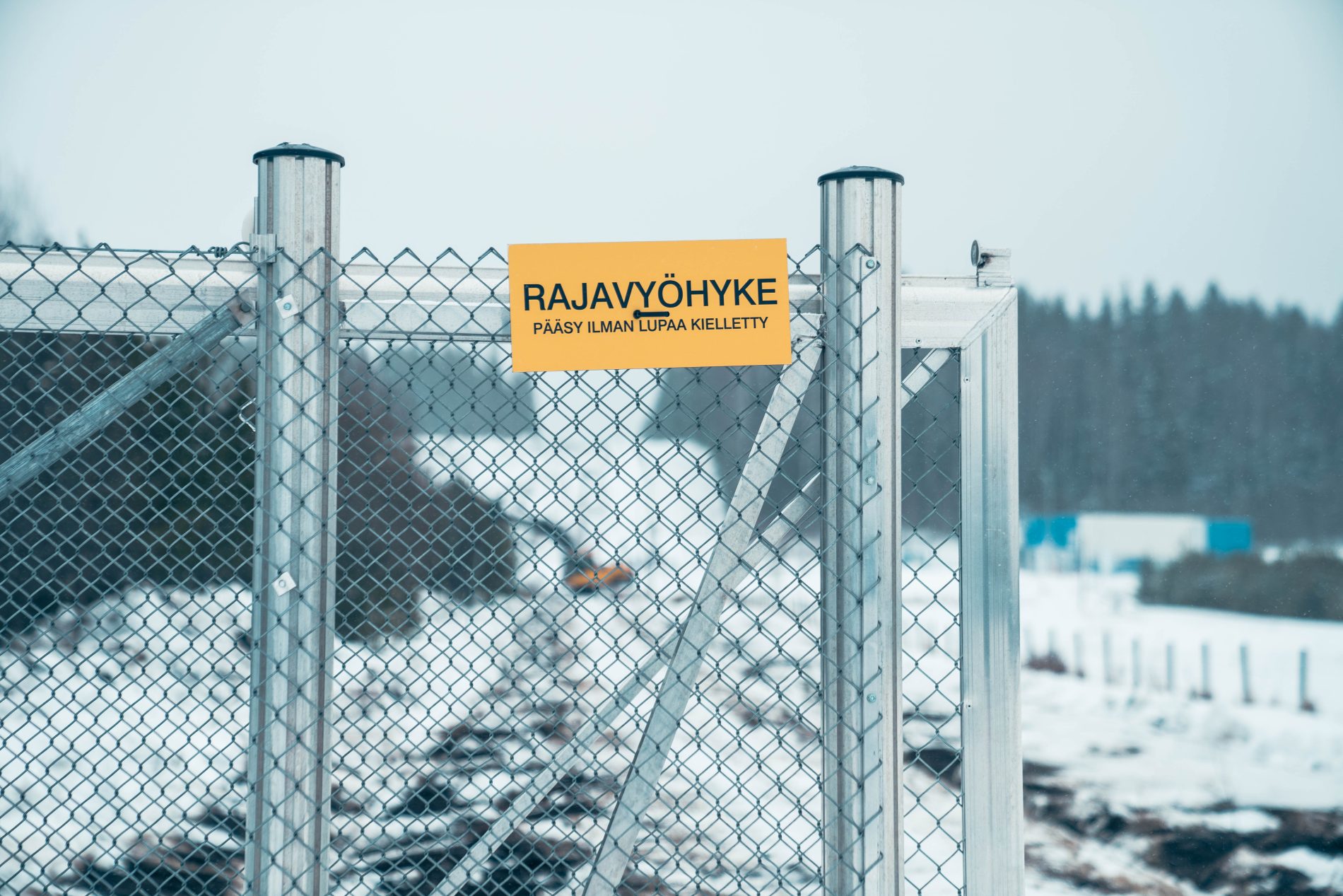 Border barrier in Pelkola, Imatra