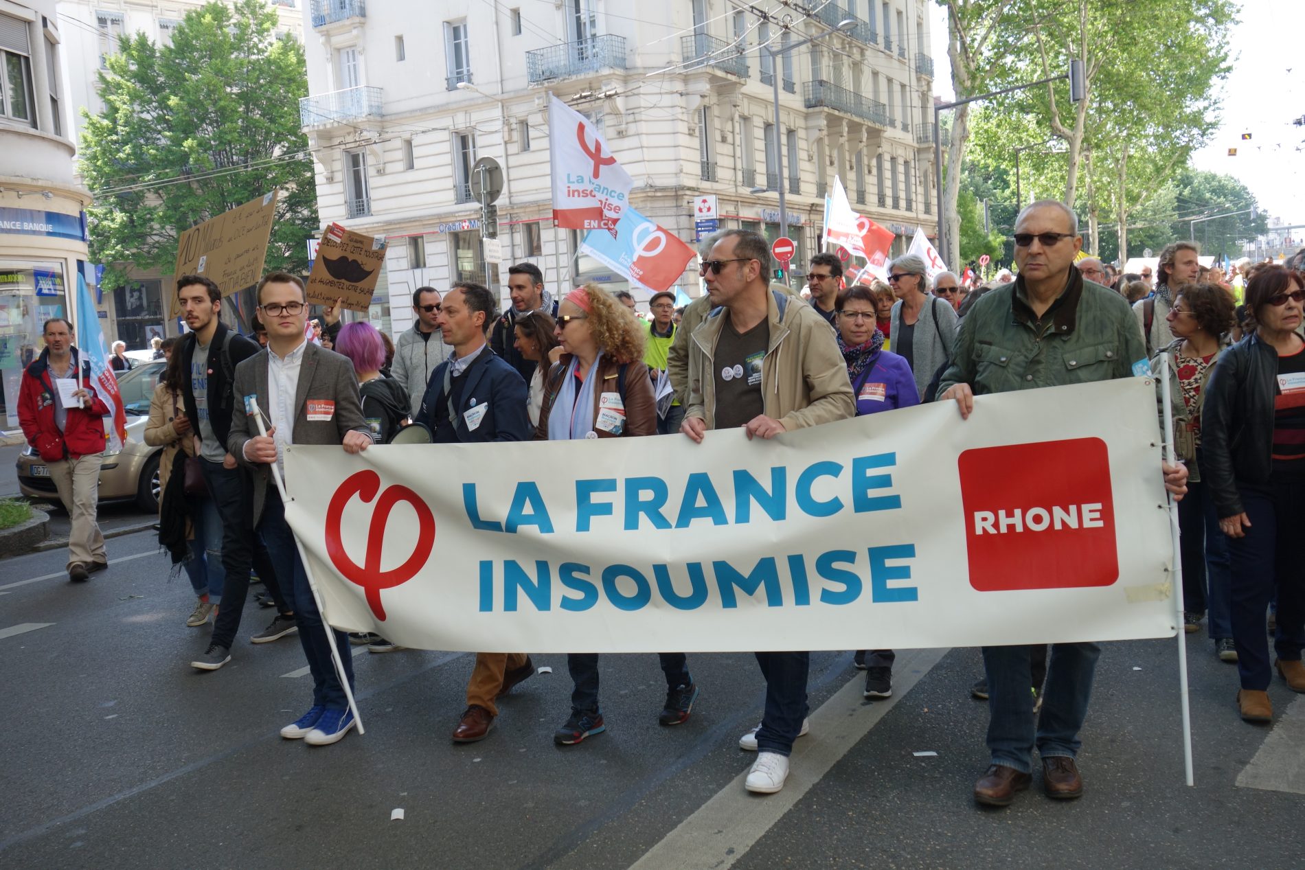 La France Insoumise au 1er mai 2019 à Lyon Touam (Hervé Agnoux)