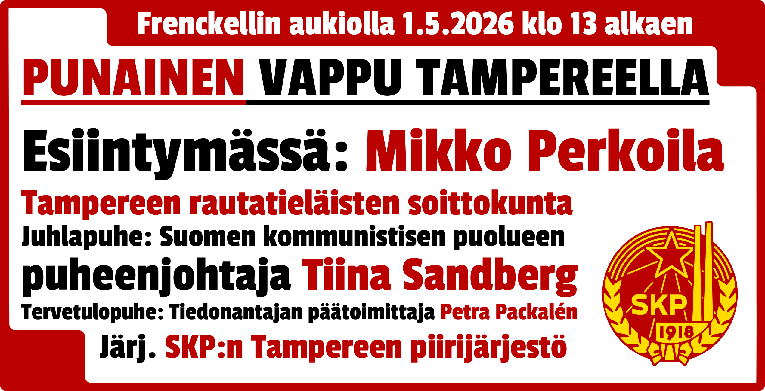 SKP Tampere Vappu 2026 WEB