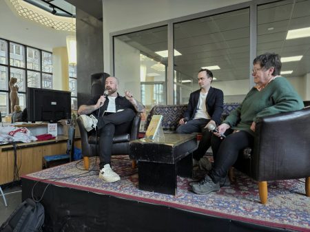 Mikko Pelttari, Touko Kauppinen ja Lena Huldén kuva JP (Juha Pekka) Väisänen