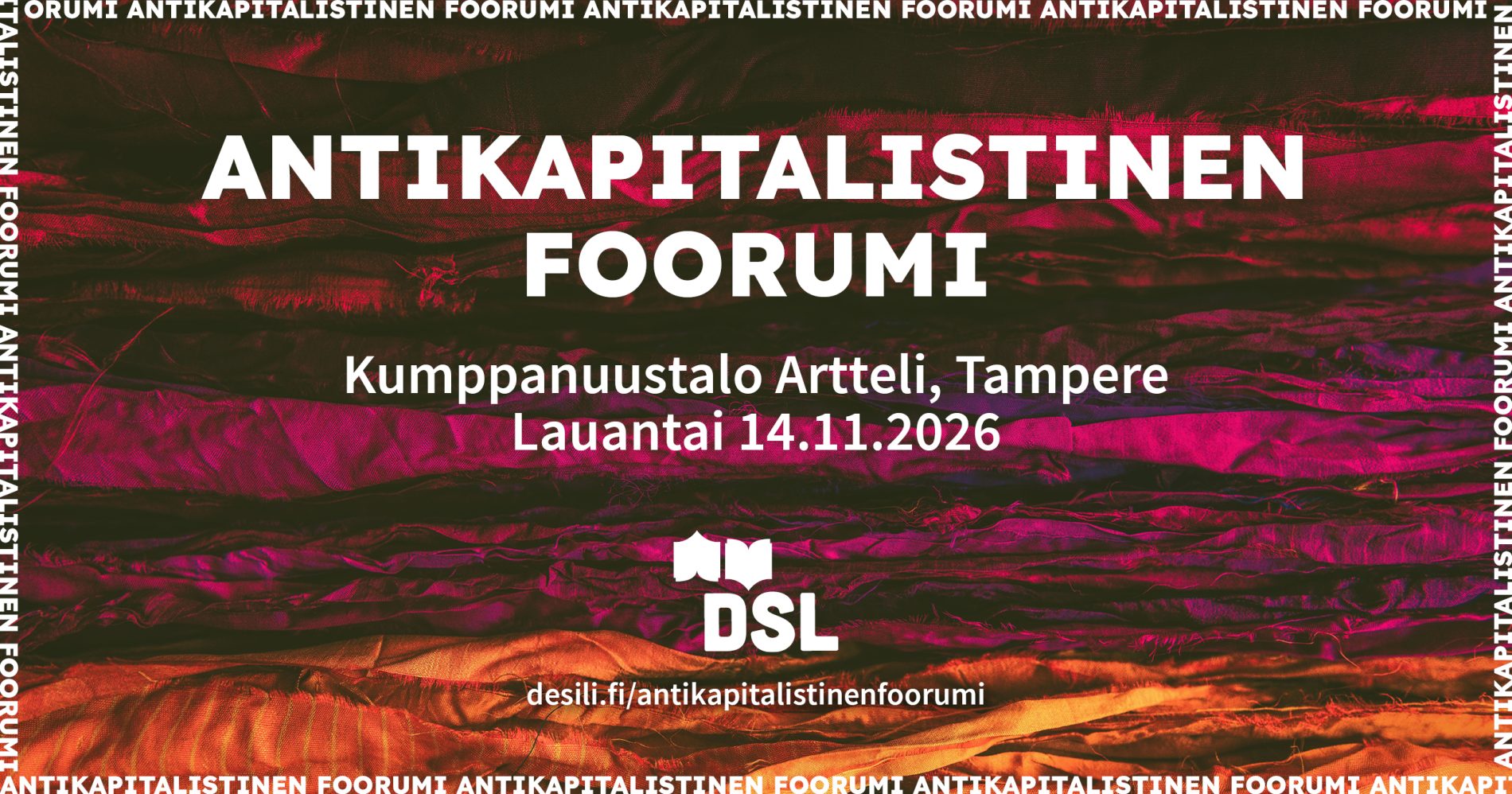 Antikapitalistinen foorumi 2026 banneri