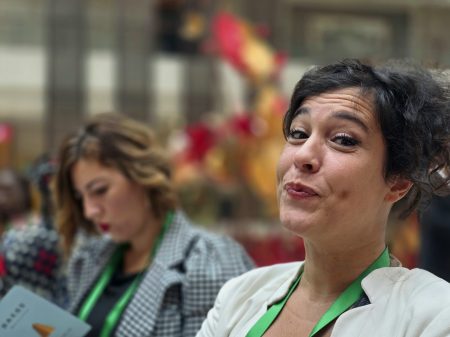 Euroopan vasemmistopuolueen viestintäkoordinaattori Silvia Pentassuglio